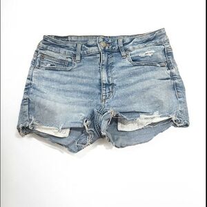 AE Stretch Ripped Denim Perfect Shortie 6